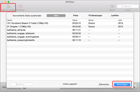 iTunes M4V Dateien hinzufügen